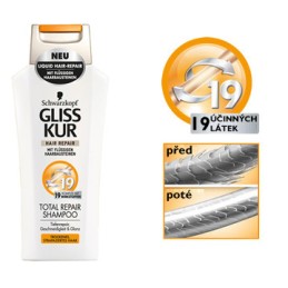 GLISS KUR Vlas.šampon 250ml TOTAL REPAIR 19