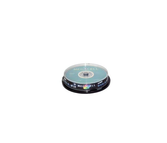 MEGACELL DVD-R 4,7MB/120min (4x SPEED) CAKE BOX 10