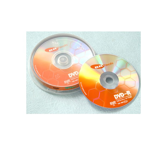 BRTECH DVD-R 4,7GB/120min (8x SPEED) CAKE BOX 10
