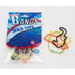 BANDS W/LACKY Náramky silikonové 12ks Mořský svět