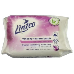LINTEO Toaletní papír vlhčený-sáček Mléčná kysel.