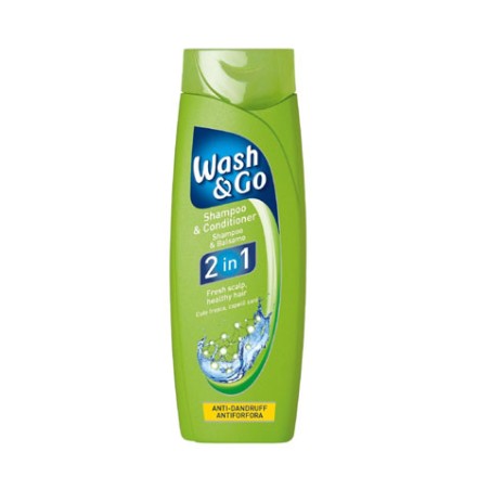 WASH N GO Vlasový šampon 200ml ANTI DANDRUFF 2IN1