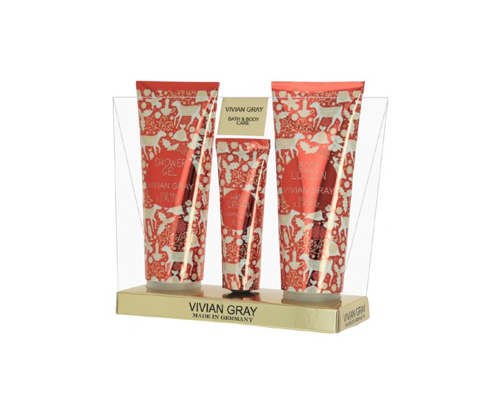 VIVIAN GRAY CHRISTMAS RED S3 Body+Cream+Shower