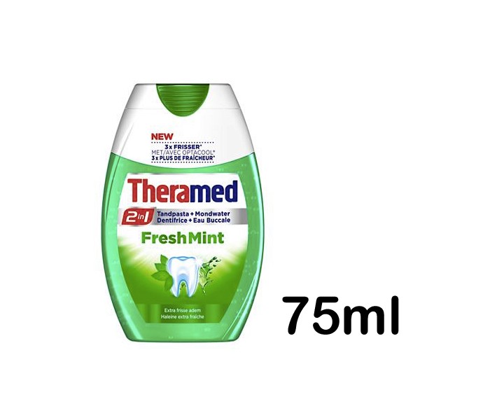 THERAMED 2in1 Zubní pasta + ústní voda FRESH MINT