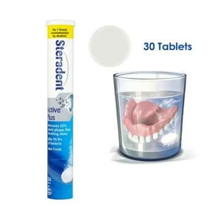 STERADENT Tablety na zubní náhrady 30ks